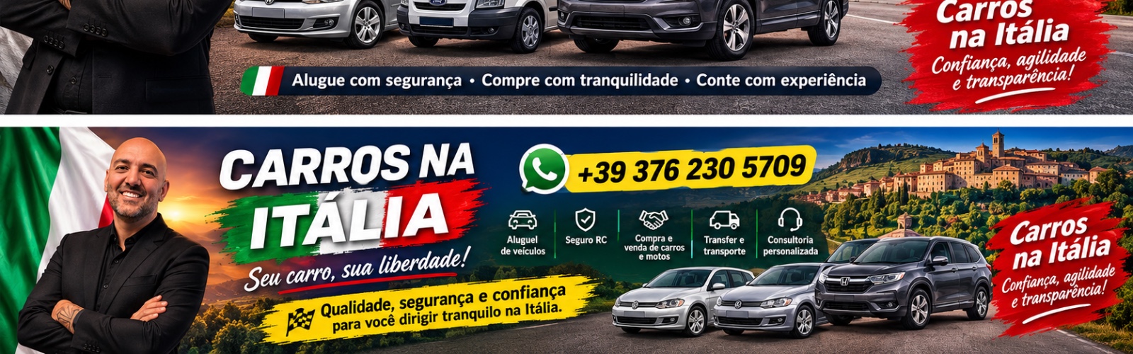 Carros na Itália - Venda / Aluguel / Transfer