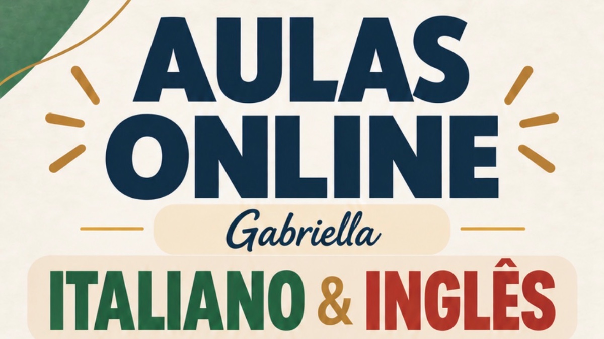 Aulas de Italiano e Inglês