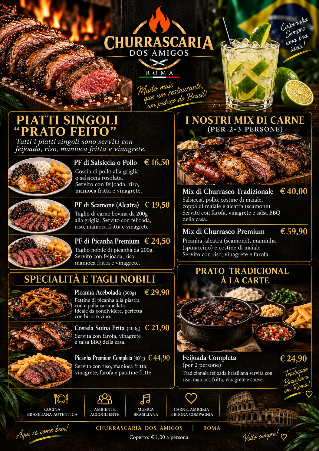 Menù alla carta