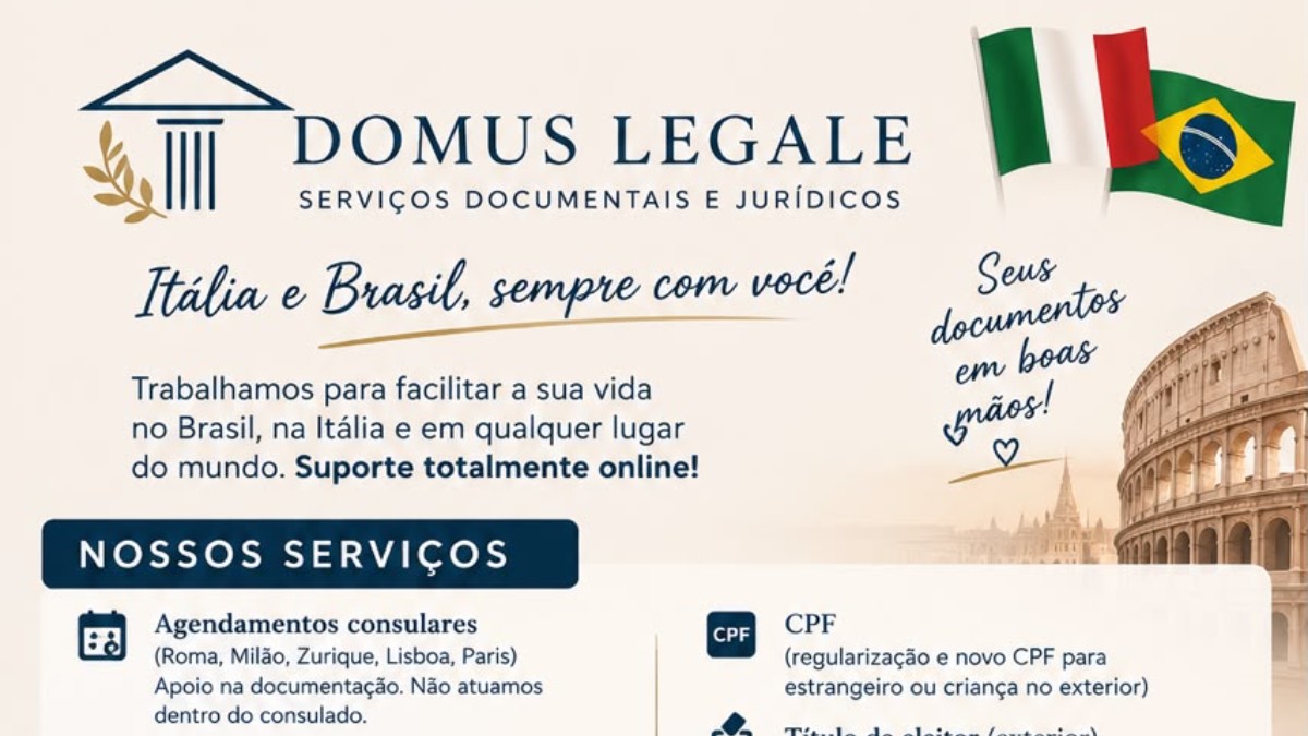 Assessoria Documental Itália 🇮🇹 e Brasil 🇧🇷 | AIRE, Passaporte, Identidade, CPF e Certidões